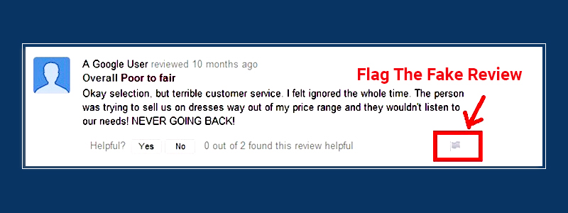 flag the fake review