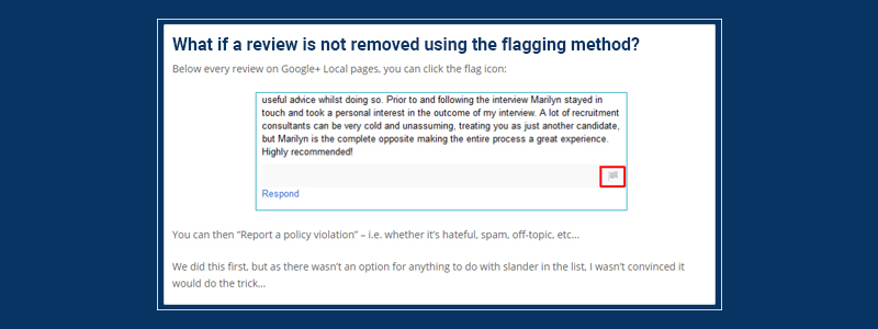 flagging method